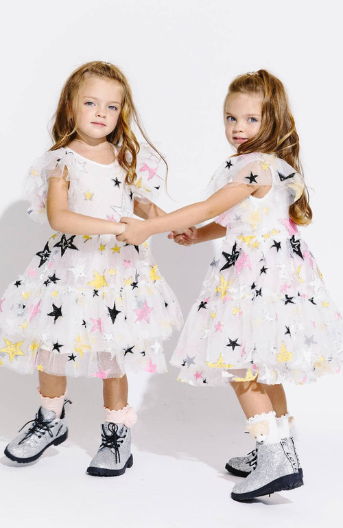 Shop Lola + The Boys Super Star Party Dress In White