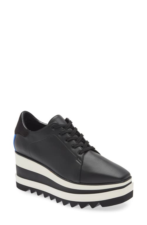 Stella Mccartney Sneak-elyse Platform Sneaker In Black/white/navy