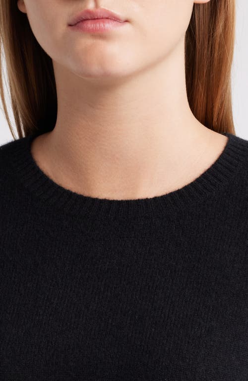 Caslonr Caslon(r) Cashmere Crewneck Sweater In Black Rock