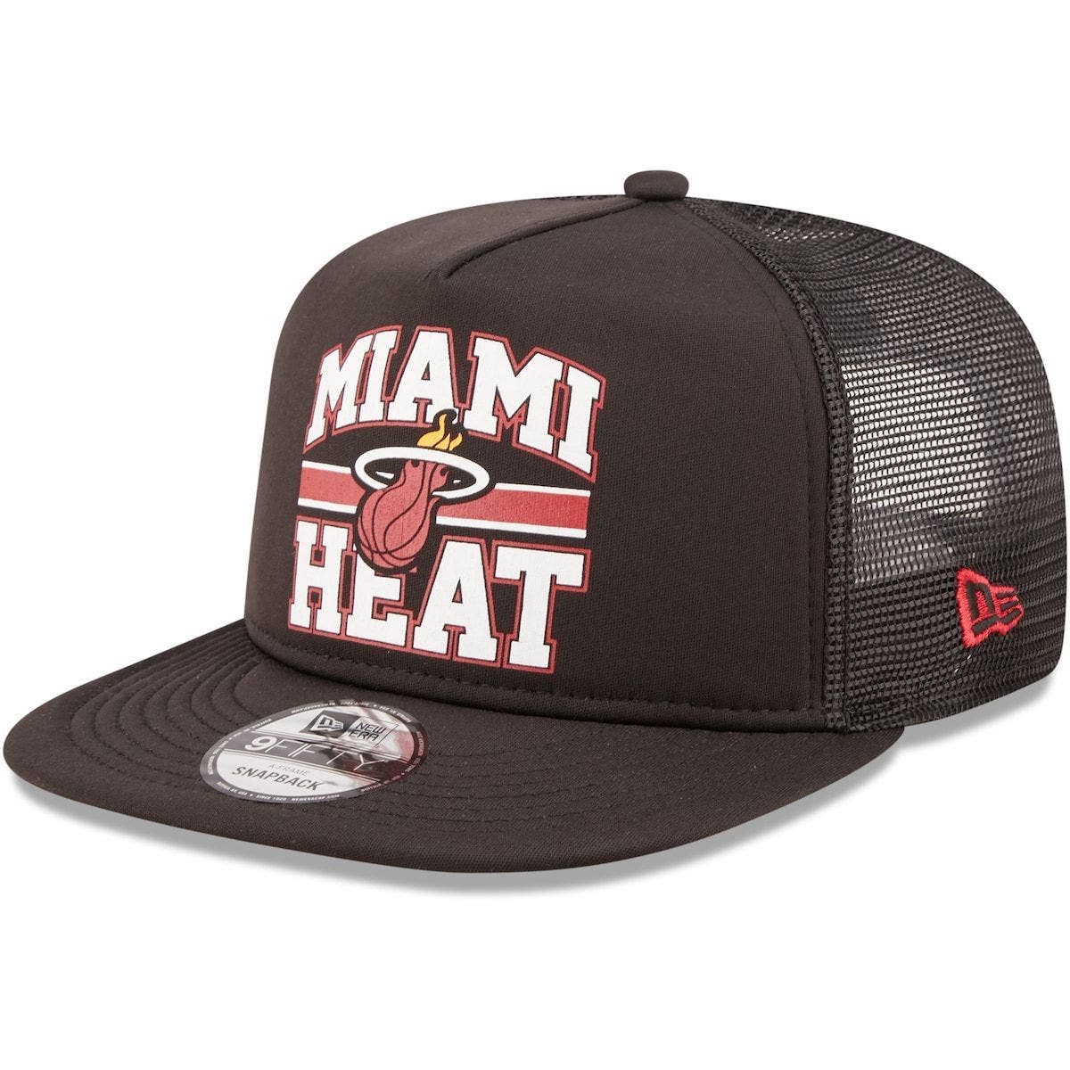 miami heat trucker cap