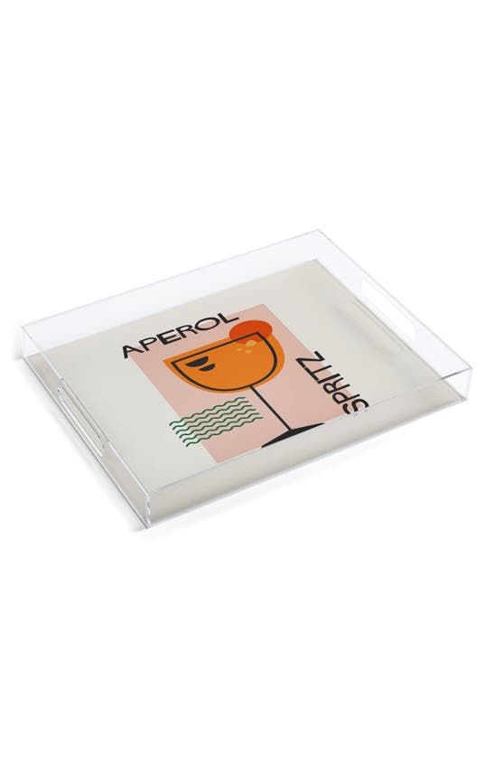 Deny Designs Aperol Spritz Tray In Cream