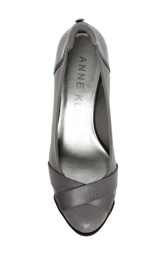 Shop Anne Klein Timeout Wedge Pump In Pewter