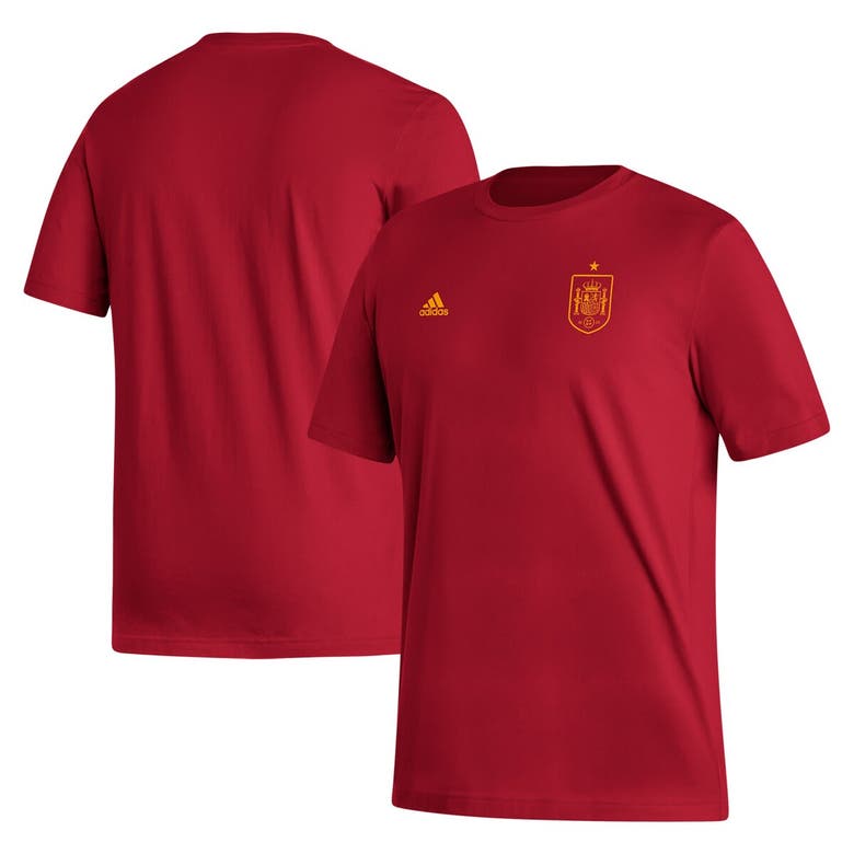 Shop Adidas Originals Adidas Red Spain National Team Crest T-shirt