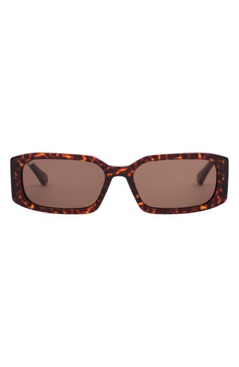 Sito Shades Inner Vision Polar 52mm Rectangle Sunglasses In Brown