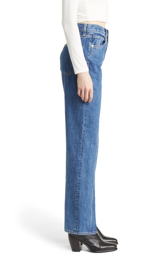 SLVRLAKE LONDON PINTUCK HIGH WAIST STRAIGHT LEG JEANS