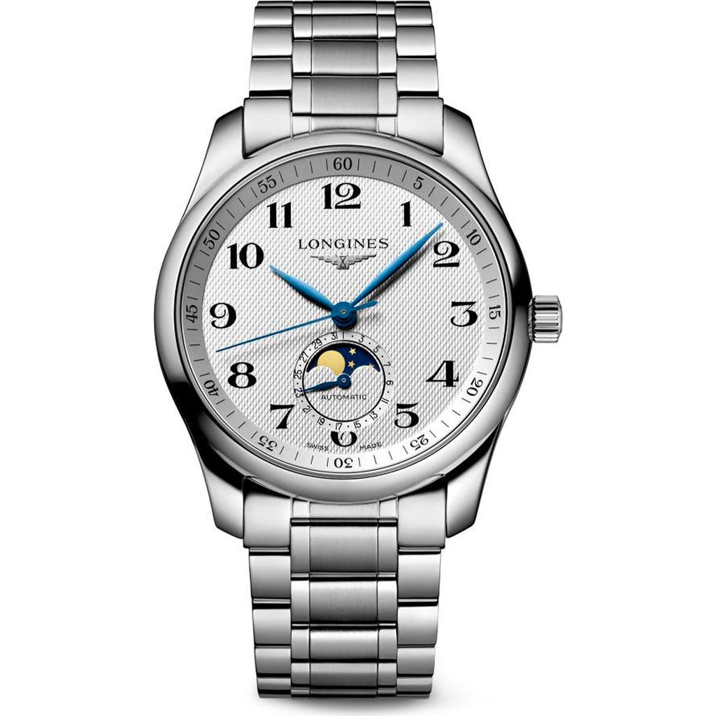 Longines Master Automatic Bracelet Watch, 40mm In White