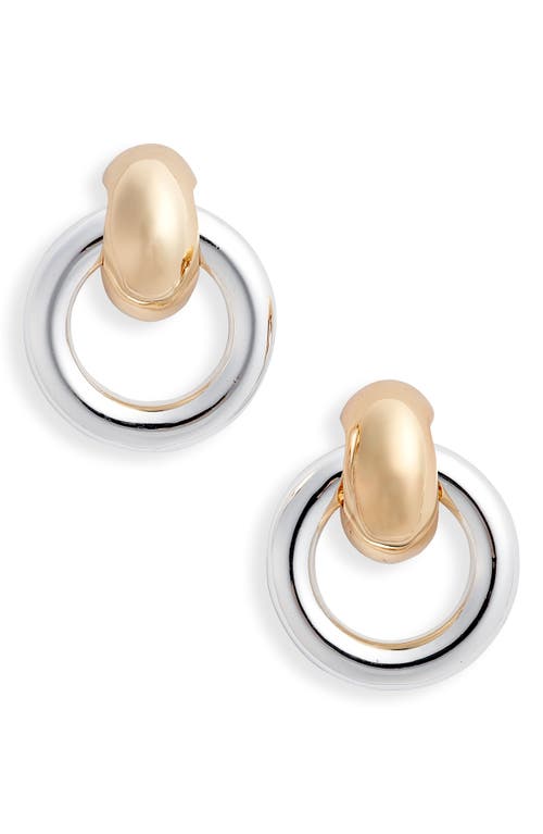 Shop Jenny Bird Puffy Faye Knocker Earrings In Gold/silver