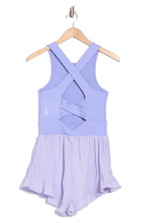 Free People Breatheless Romper In Twilight Violet
