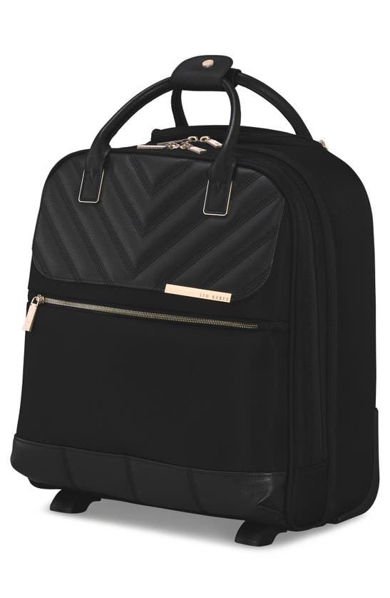 Ted Baker Albany Eco Business Trolley Two Wheel Carry On In Black ...