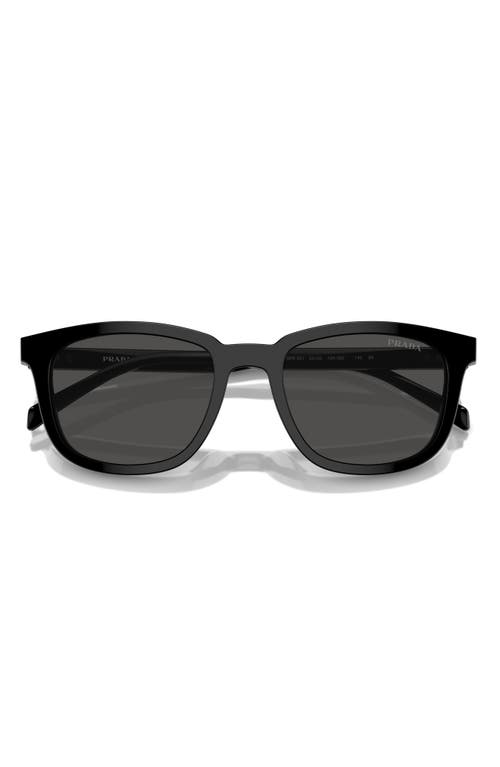 Shop Prada 53mm Pillow Sunglasses In Black/grey