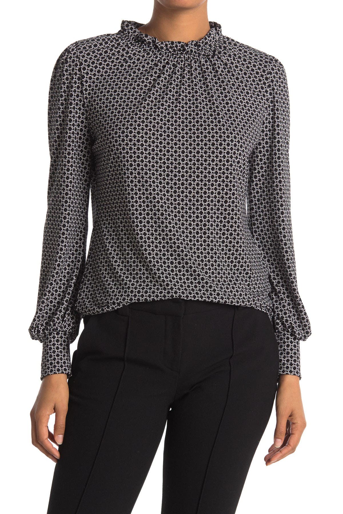 adrianna papell polka dot top