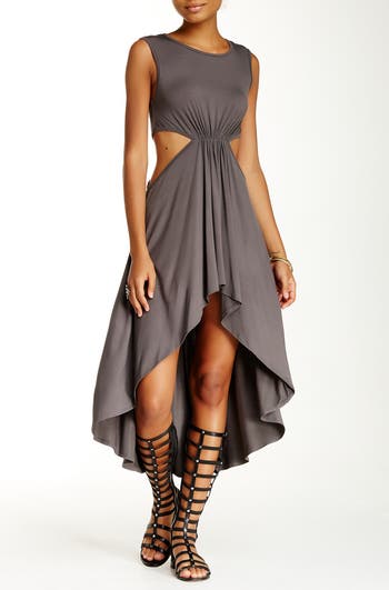 High low cutout on sale dress