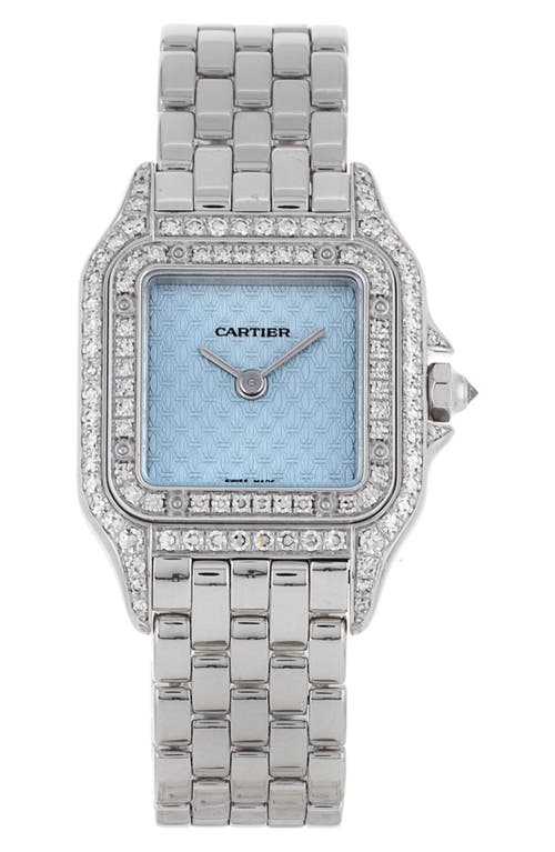 Cartier Preowned Panthere Diamond Bracelet Watch