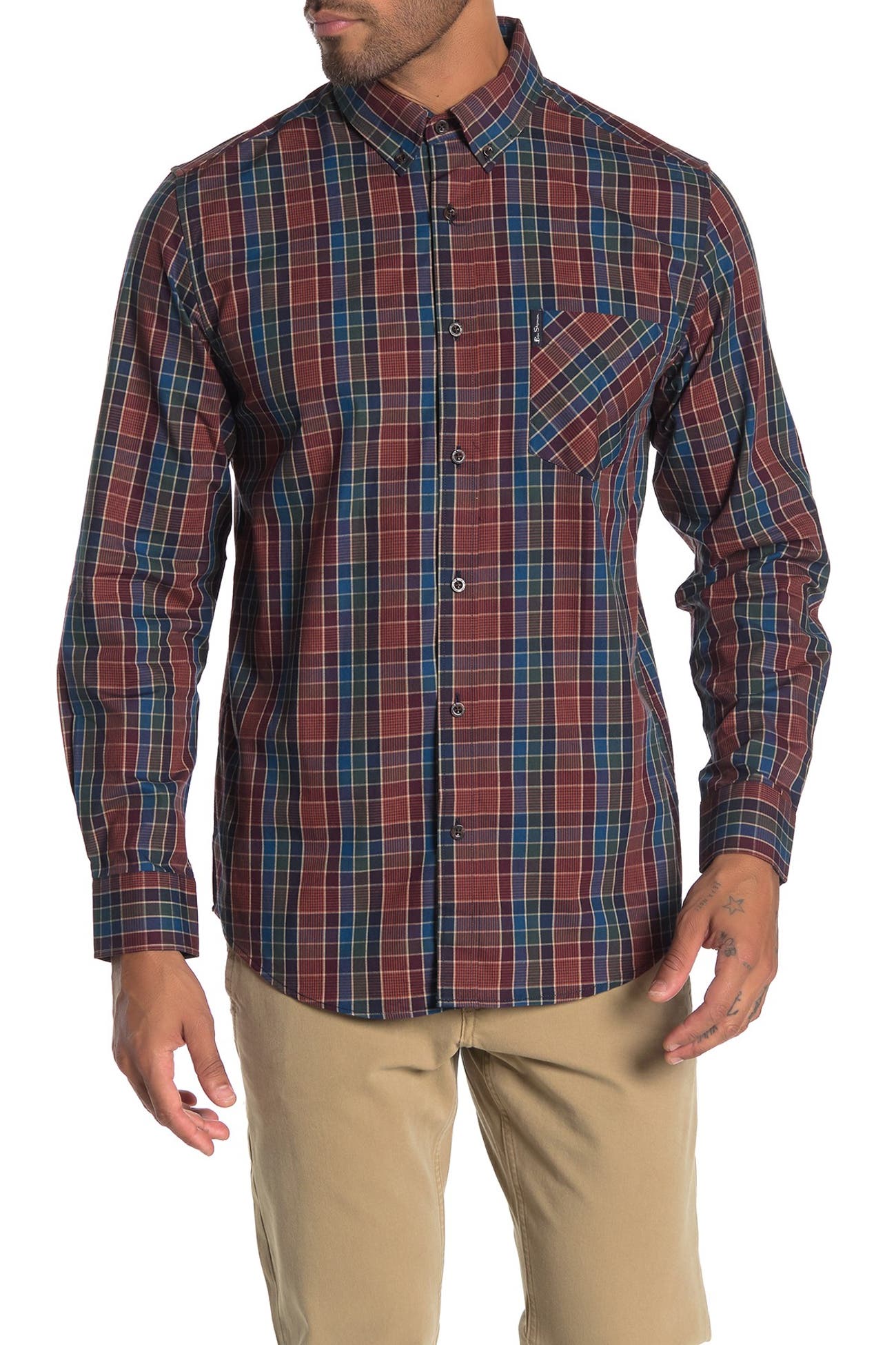 Ben Sherman | Combo Check Plaid Classic Fit Shirt | Nordstrom Rack