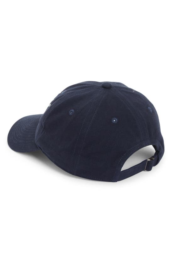 Shop Sporty And Rich Sporty & Rich Embroidered Logo Baseball Cap In Navy