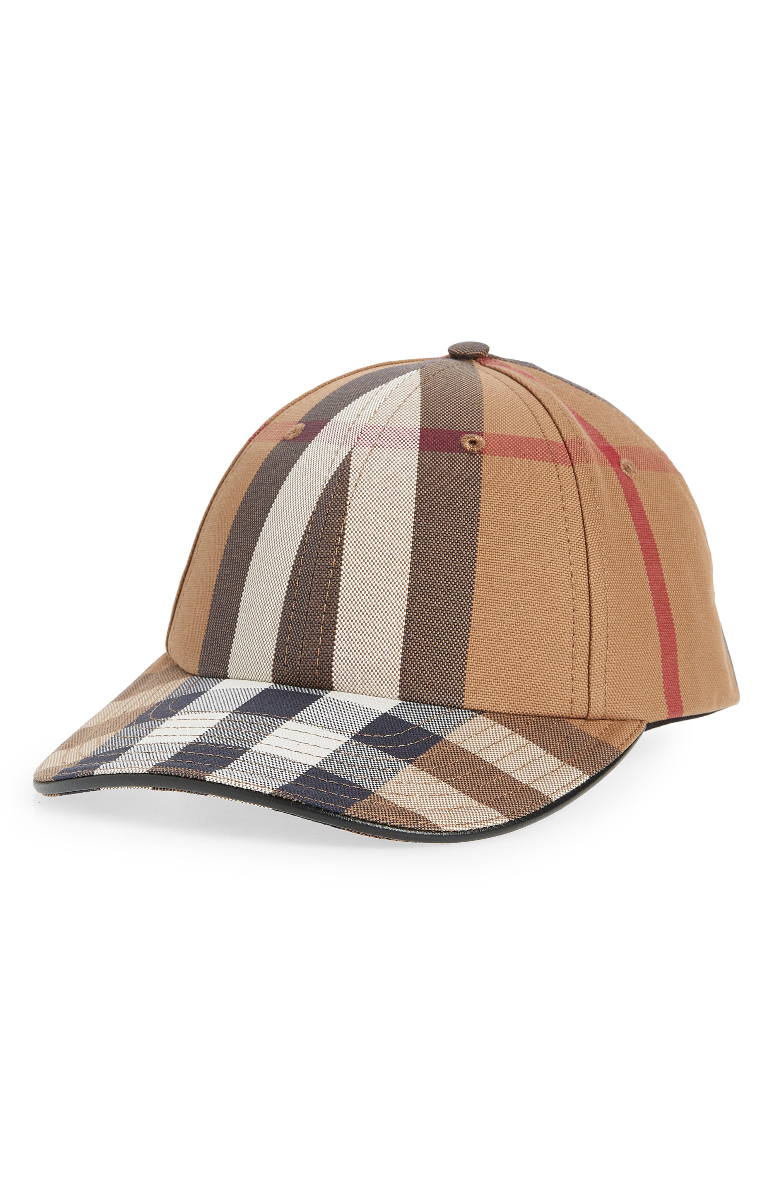 burberry check baseball cap