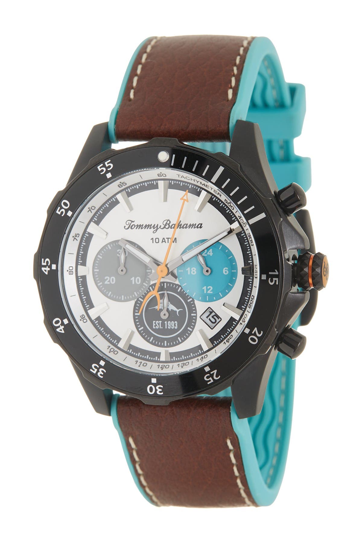 tommy bahama silicone diver men's watch