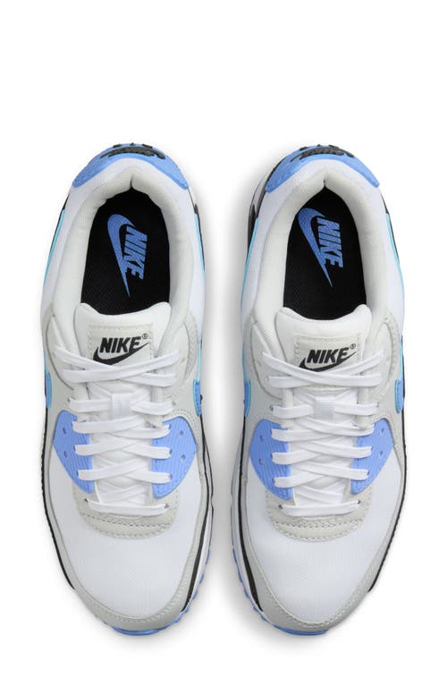 Shop Nike Air Max 90 Sneaker In White/royal/black