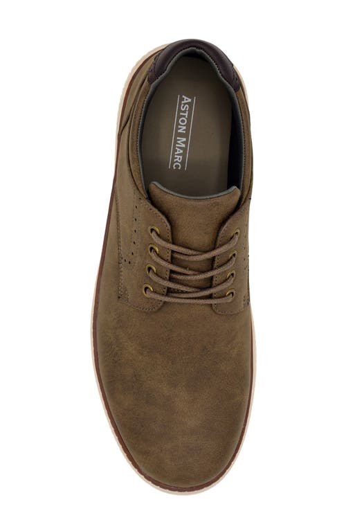Aston Marc Anson Mens Lace-up Faux Leather Casual And Fashion Sneakers In Brown
