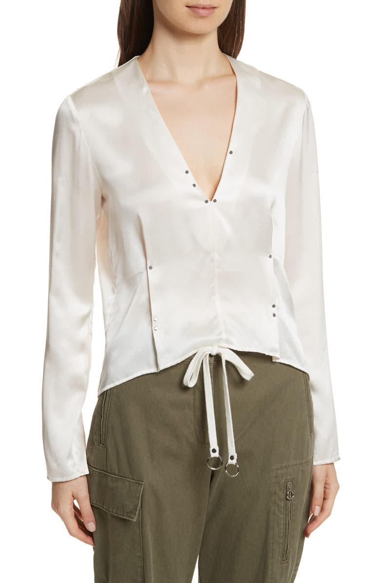 T by Alexander Wang Silk Blouse | Nordstrom