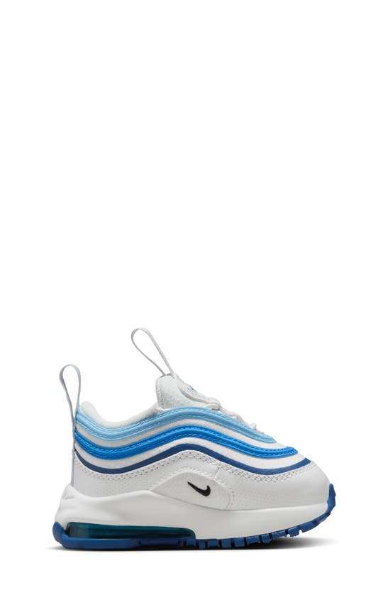 Shop Nike Kids' Air Max 97 Sneaker In White/ Blue/ Light Blue/ Black