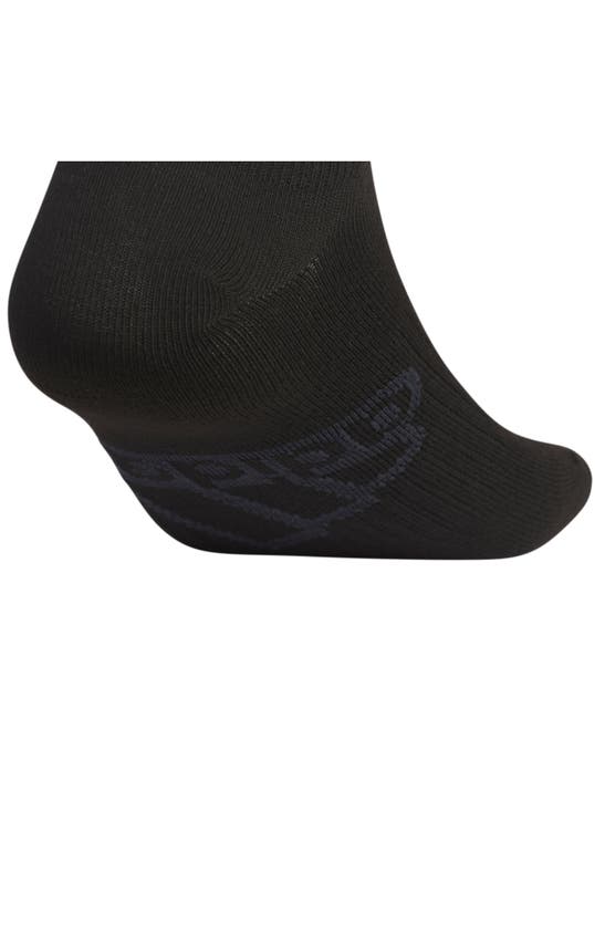 Adidas Originals 6-pack Cushioned Superlite No Show Socks In Black/ Night Grey