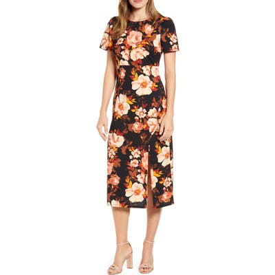 Gibson X Fall Refresh Puff Sleeve Dress, Pink