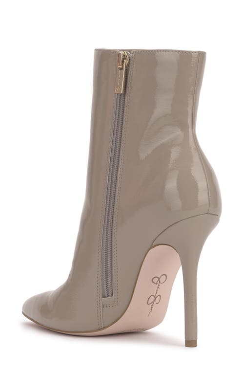 Jessica Simpson Women's Lyren Patent Pointed-toe Dress Booties In Slate Grey