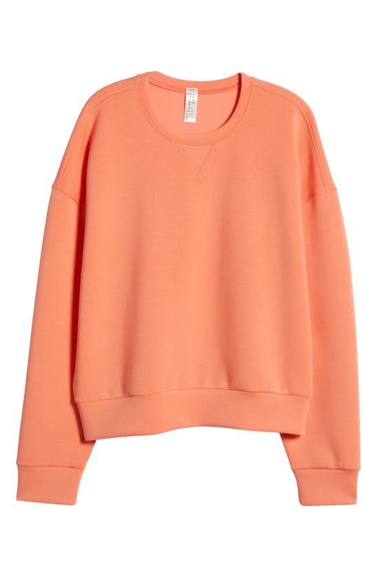 Shop Spanx ® Airessentials Crewneck Sweatshirt In Sunset Peach