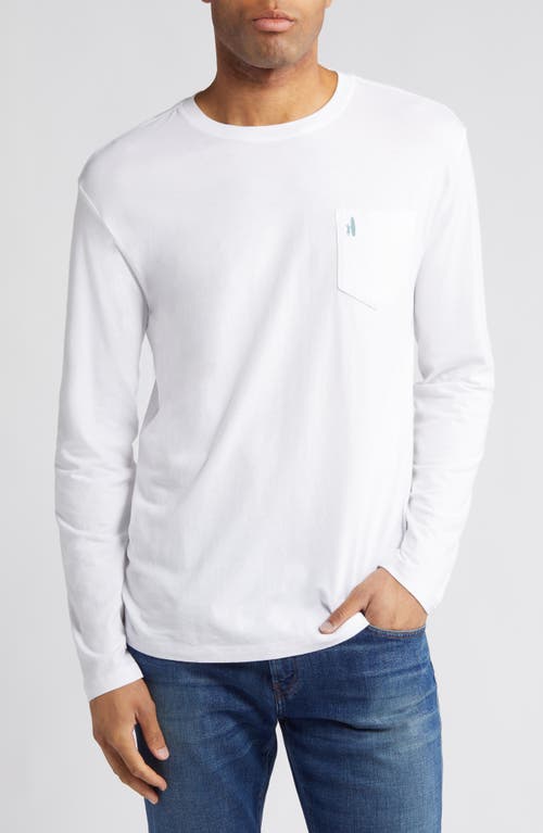 johnnie-O Surf Galaxy Long Sleeve Pocket T-Shirt White at Nordstrom,
