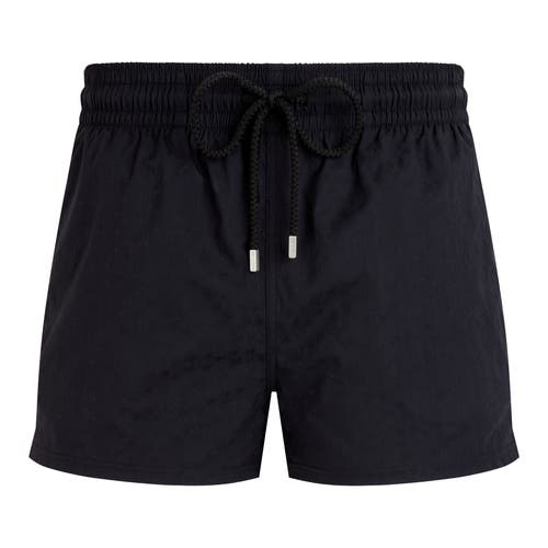 Vilebrequin Mens Noir Moorea Drawstring-waist Recycled-polyamide Swim Shorts In Noir