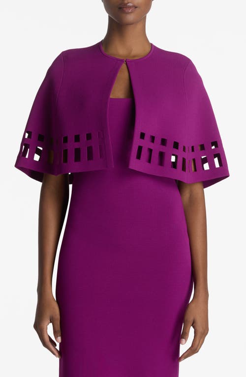 Shop St John St. John Collection Cutout Milano Knit Cape In Azalea