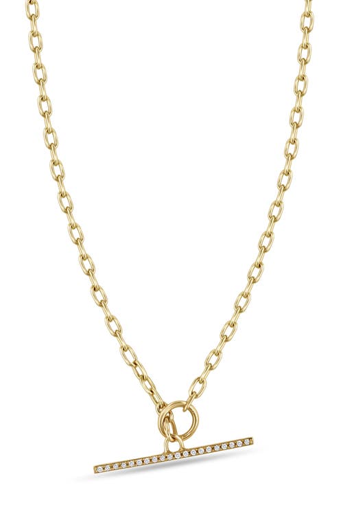 Zoë Chicco Diamond Toggle Pendant Necklace In Yellow Gold
