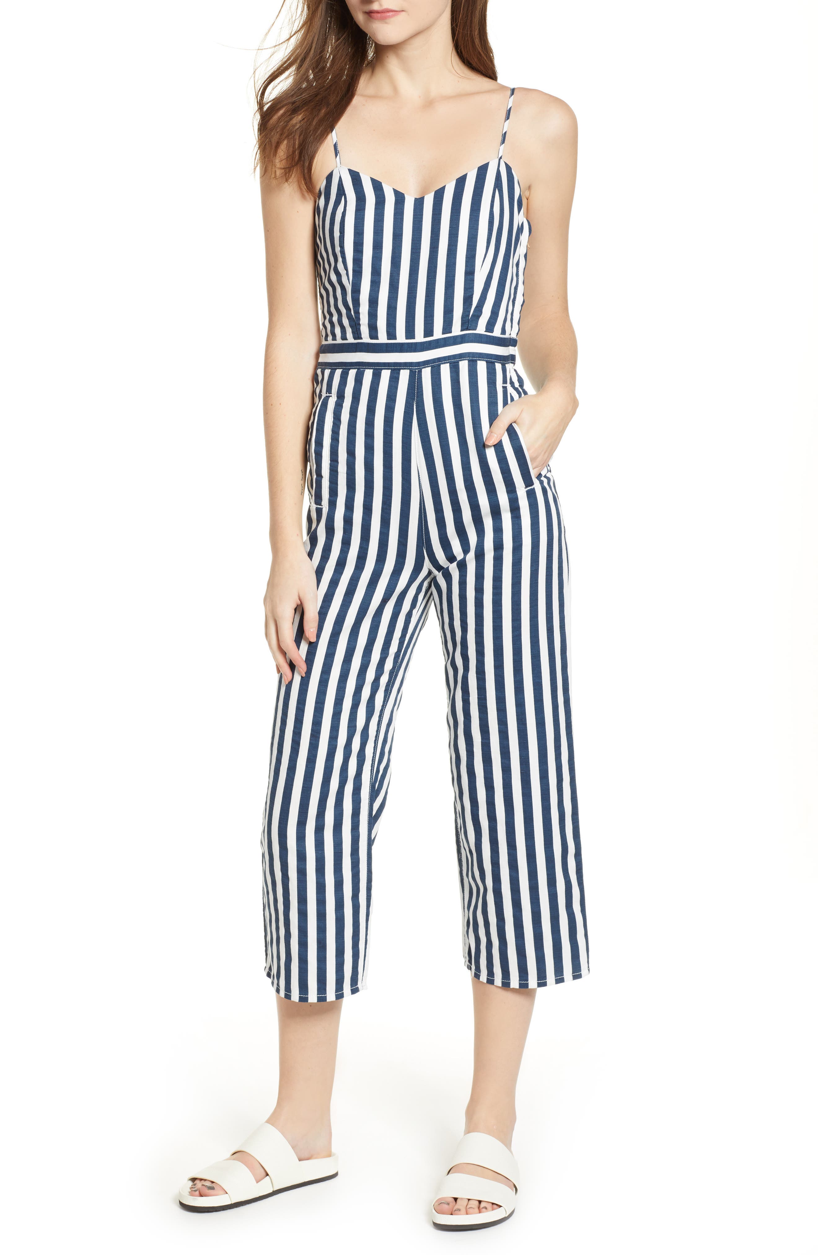 nordstrom striped jumpsuit