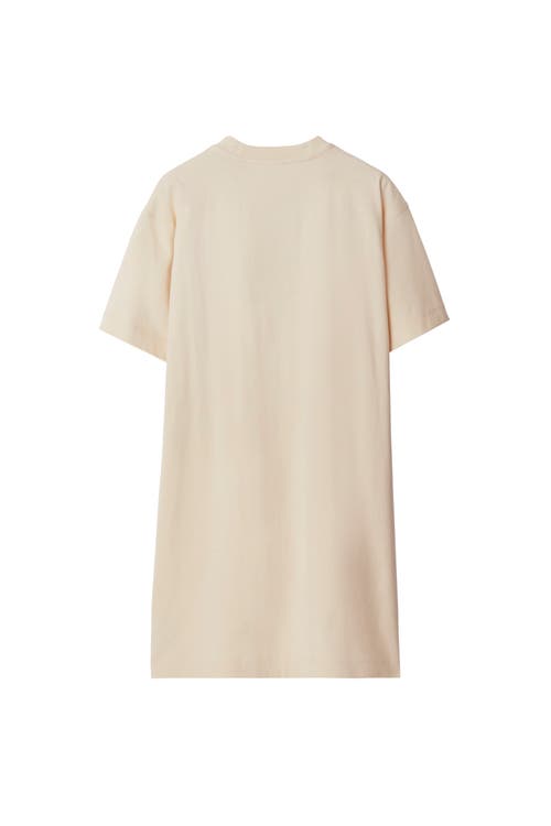 Shop Burberry Ekd Cotton T-shirt Dress In Soap