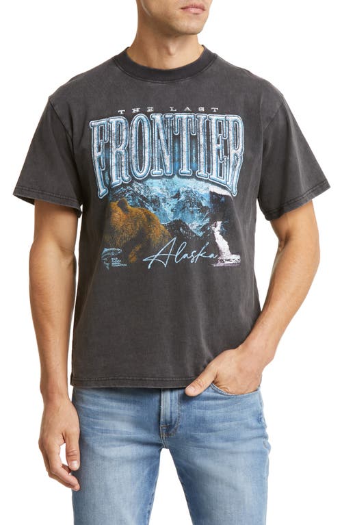 New Frontier Graphic T-Shirt in Vintage Black