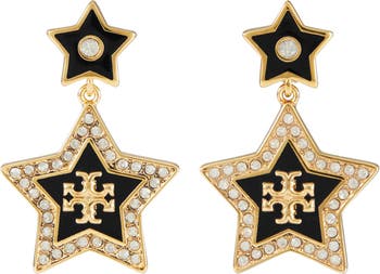 Tory Burch Falling Star Drop Earrings