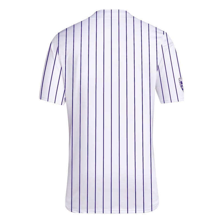 Adidas Originals Adidas White Washington Huskies Button-up Baseball Jersey