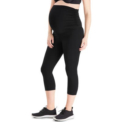Belly Bandit Activesupport Essential Capri Maternity Leggings, Black