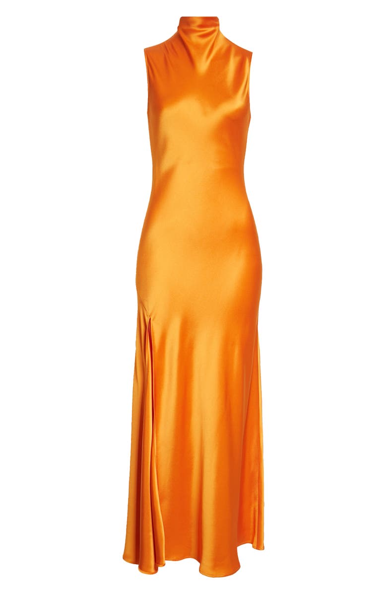 LAPOINTE Sleeveless Double Face Satin Maxi Dress | Nordstrom