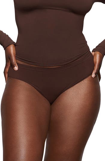 Soma Seamless Ultralight Smoothing Brief Shapewear, Tan, size M/L