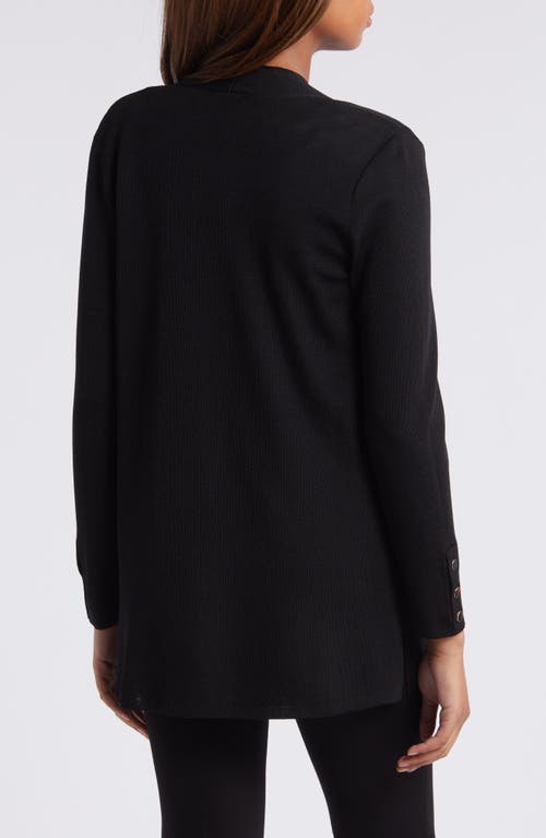 Anne Klein Womens Open Front Long Cardigan Sweater In Anne Black