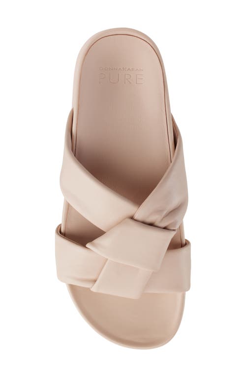 Shop Pure Donna Karan Berke Crisscross Platform Sandal In Pale Pink