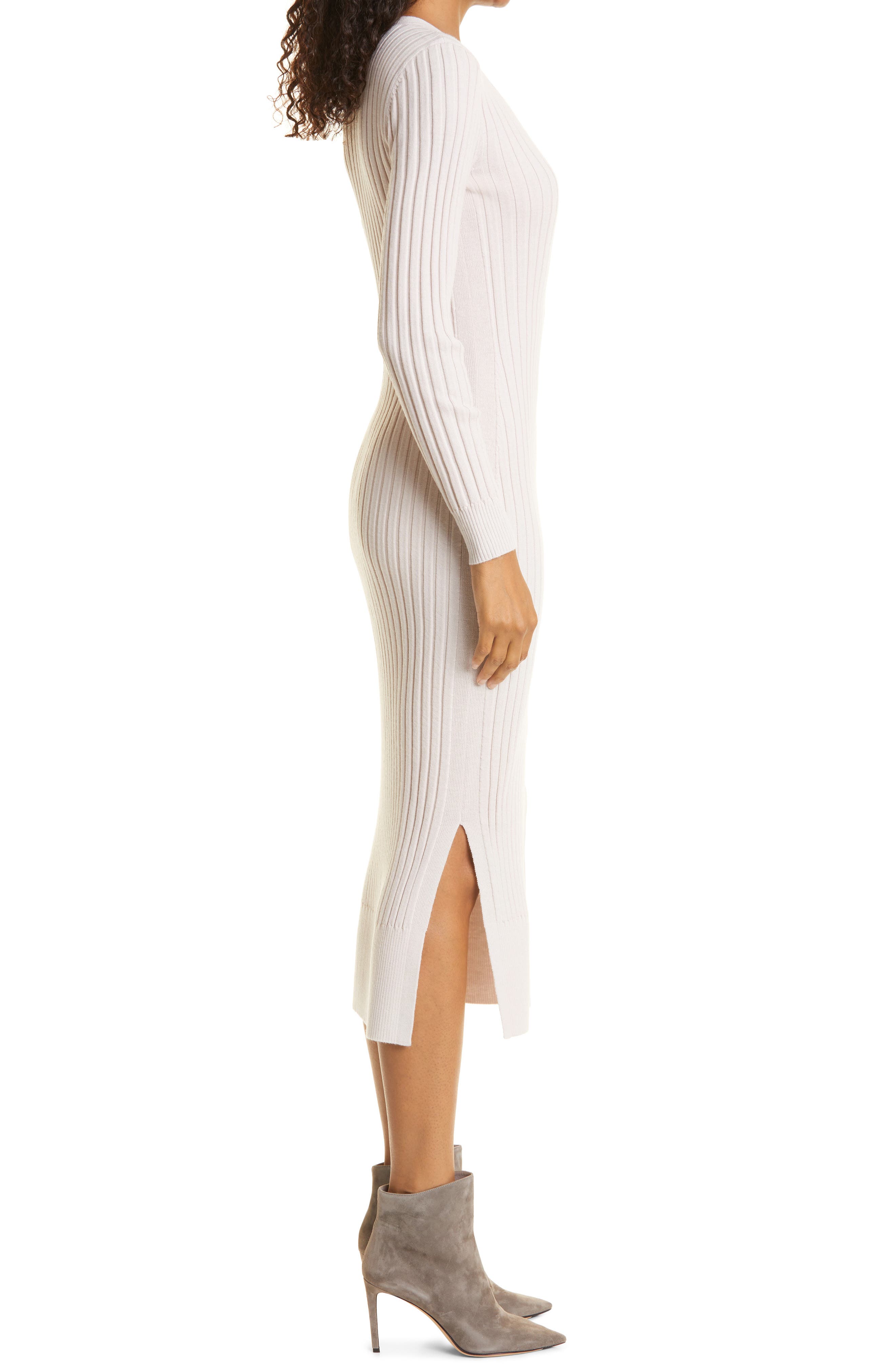 club monaco ribbed sweater dress