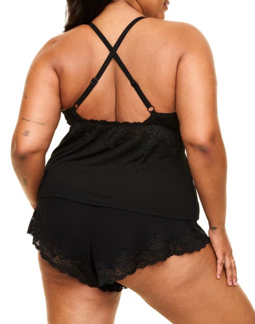 Shop Adore Me Lora Pajama Cami & Shorts Set In Black