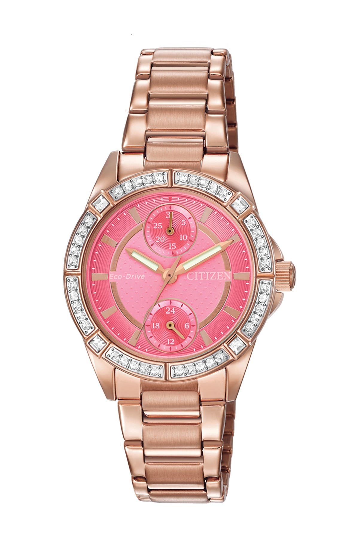 citizen eco drive pink