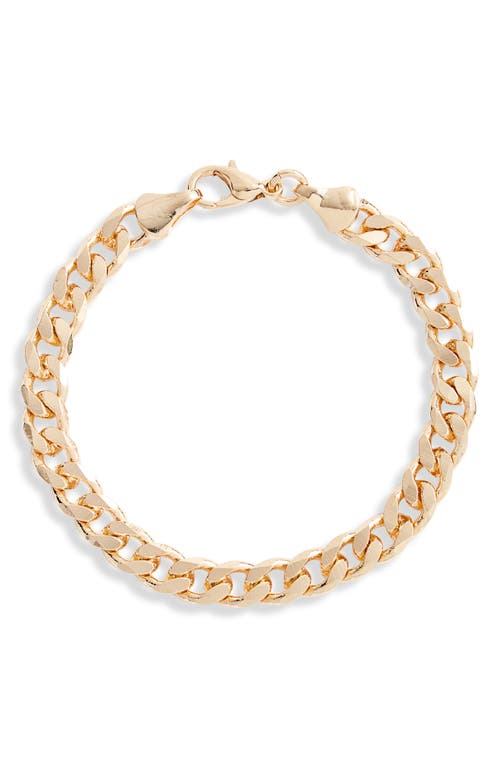 SHYMI Jack Cuban Chain Bracelet in Gold at Nordstrom, Size 7