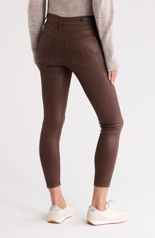 Shop Ag Farrah High Waist Ankle Skinny Jeans In Vinte Light Raw Lumber