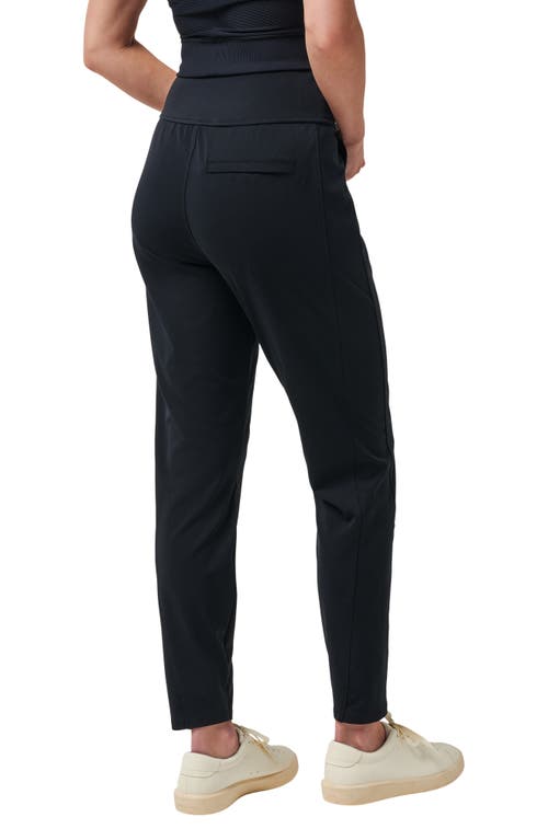Travismathew Moveknit Bonded Pocket Leggings In Black