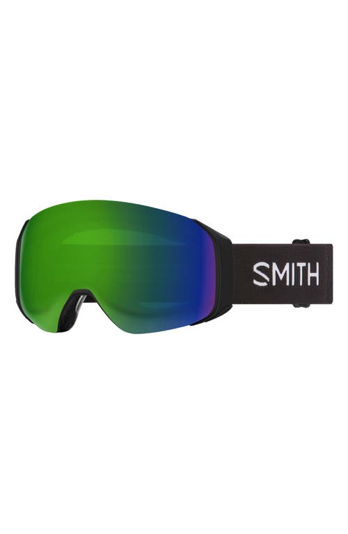 Shop Smith 4d Mag™ 154mm Snow Goggles In Black/green Mirror